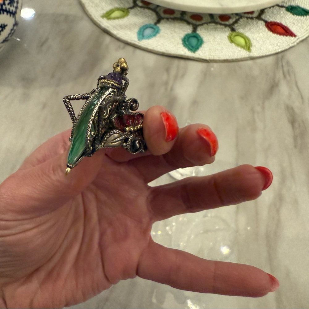 Barbara Bixby Grasshopper Ring - Picture 7 of 8